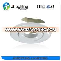 4" LED downlight trim round jdr par16 gimbal trim white powder coating