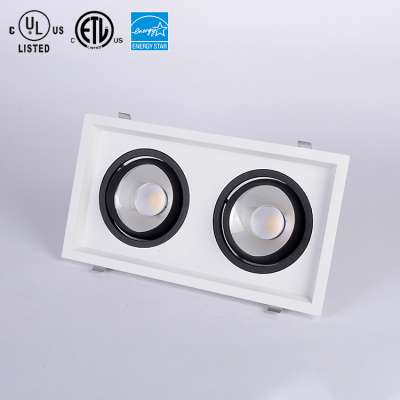 New design 24W adjustable multiple Square Shape cob downlight