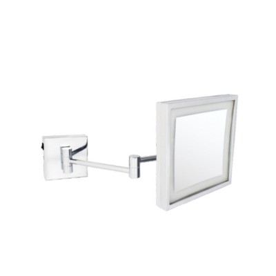 Led Makeup Mirror With Light Folding Double Wall Mount Vanity Mirror 10x Touch Bright Adjustable Mirrors