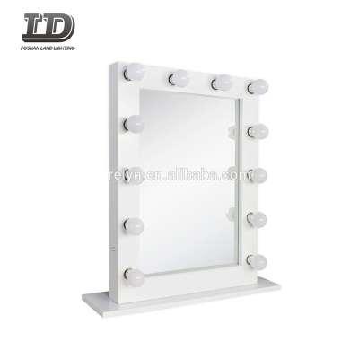 led bathroom mirror 600mmx600mm rectangle led make up mirror Hollywood style